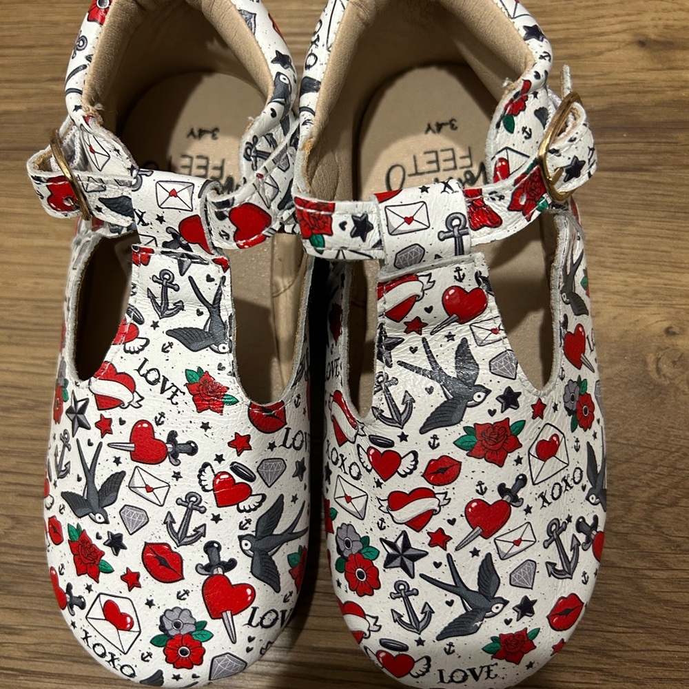 Monkey Feet Red and Black Elegant Dress Shoes